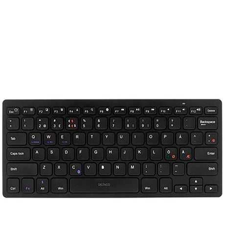 Universal Deltaco Bluetooth Keyboard TB-631 m. Dansk Tastatur Sort