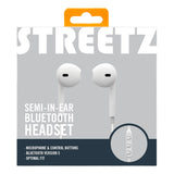 Streetz Wireless Bluetooth In-Ear Headset - Hvid