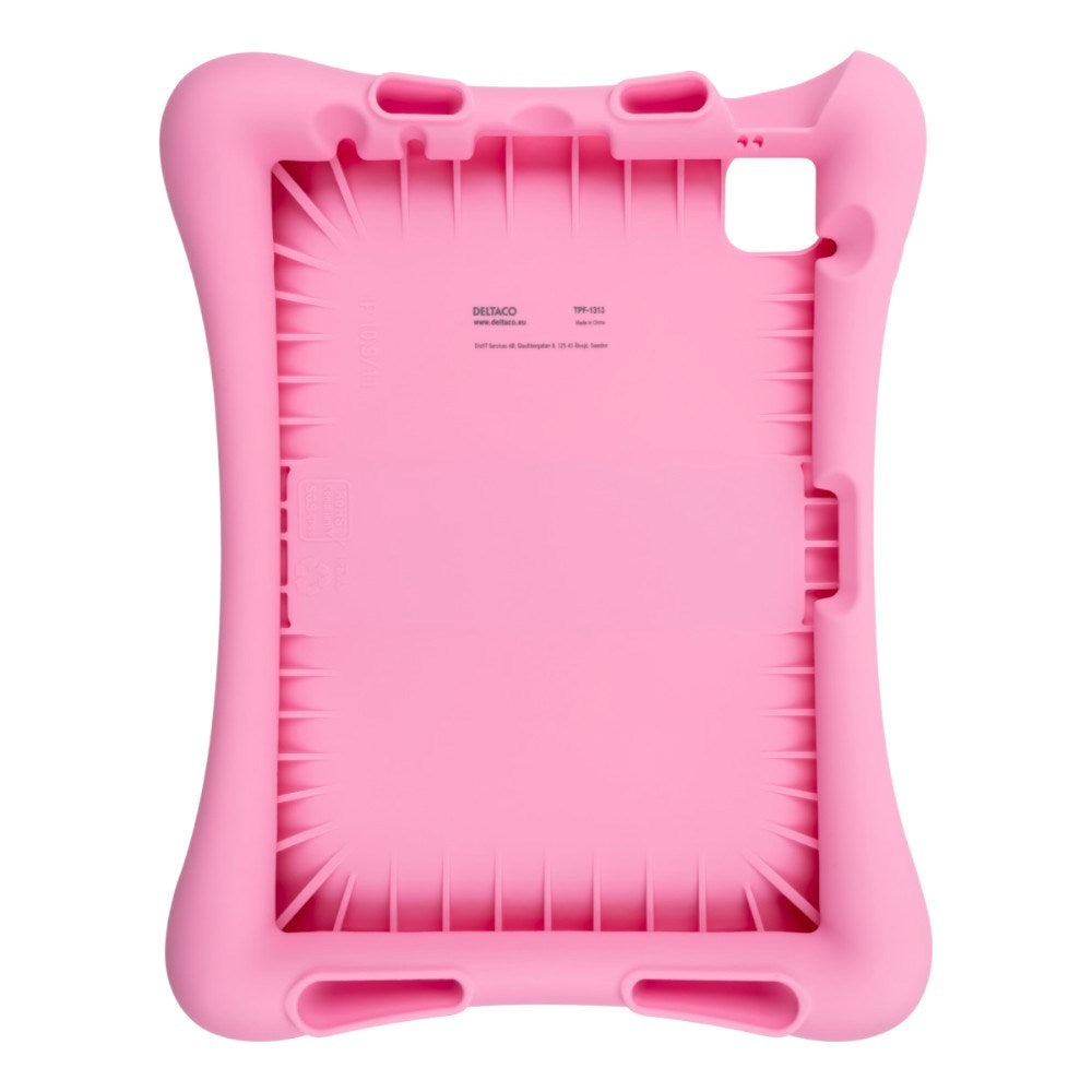 Deltaco iPad Air 11 (2026-2024) / iPad 10.9" (2024-2022) / iPad Pro 11 (2022-2020) Silikone Børne Tablet Cover - Lyserød