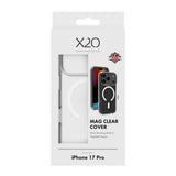 X2O iPhone 17 Pro Mag Clear Mobil Cover - MagSafe Kompatibel - Gennemsigtig