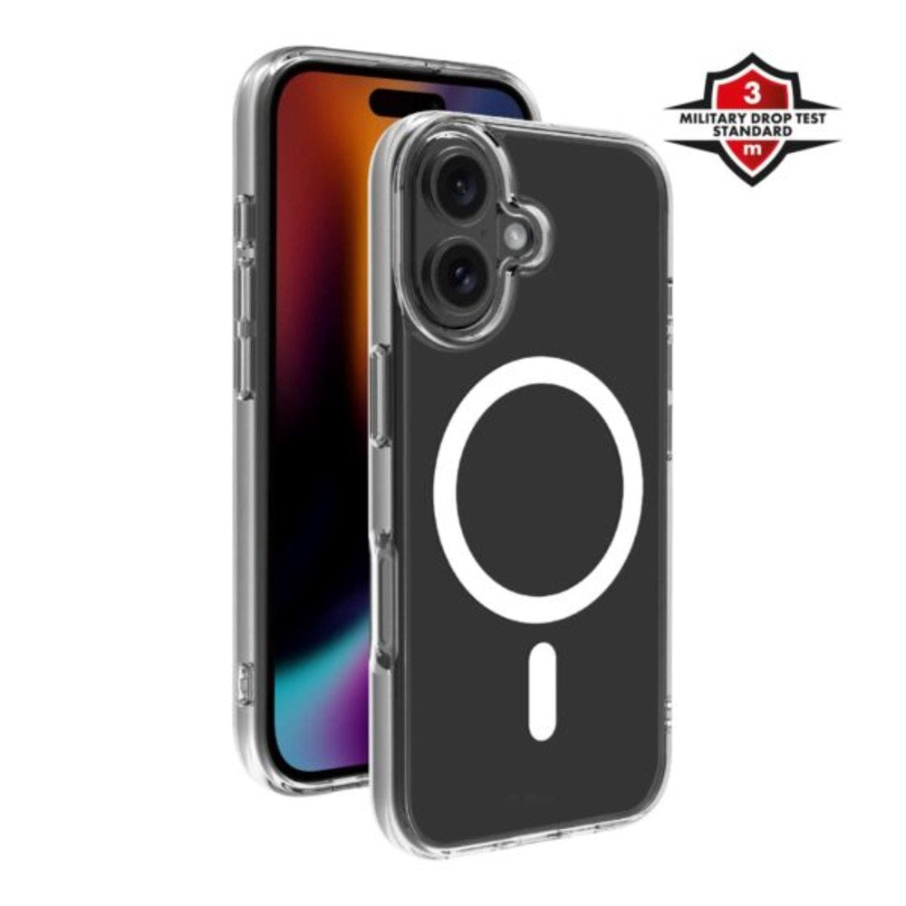 iPhone 16 X2O Mag Clear Bagside Cover - MagSafe Kompatibel - Gennemsigtig