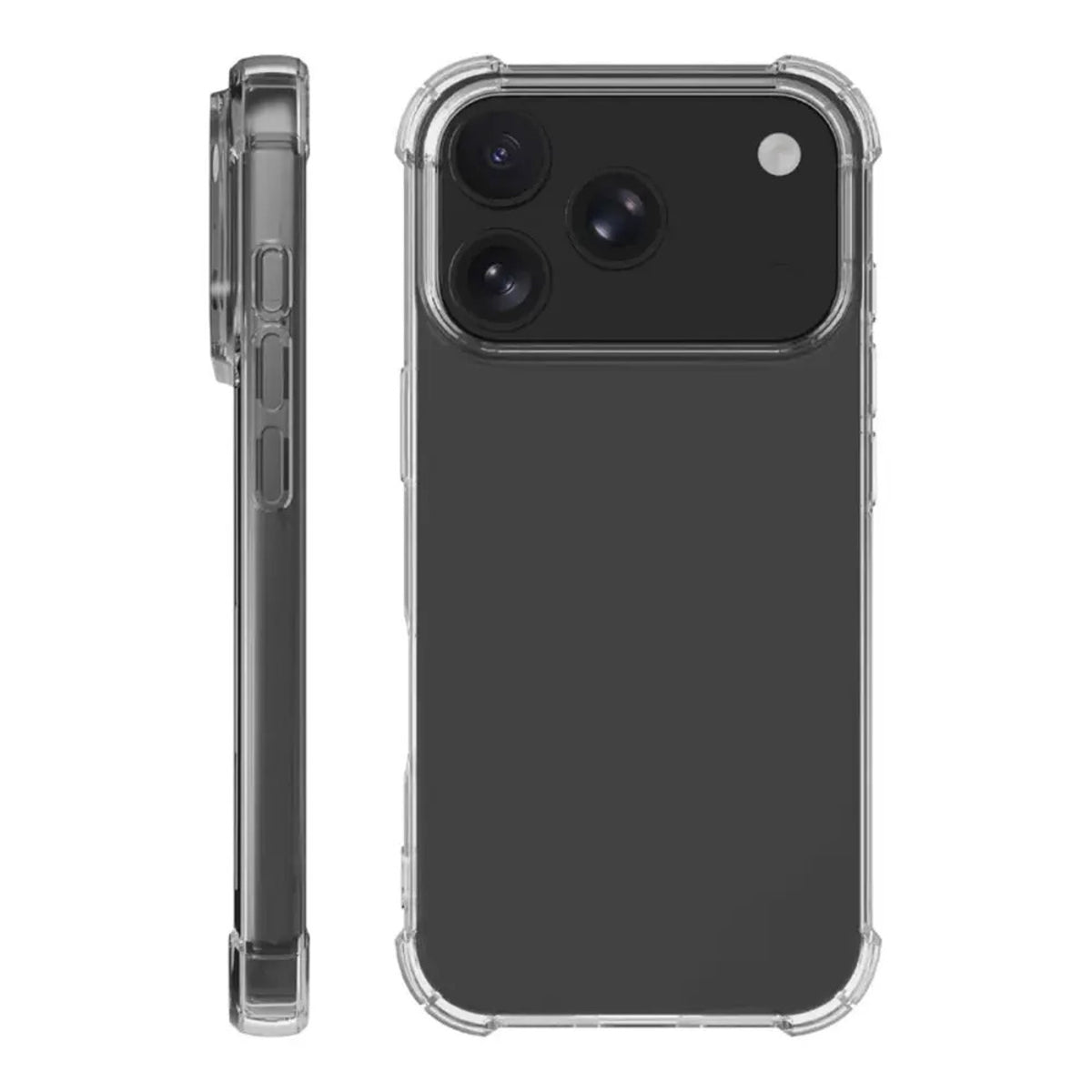 X2O iPhone 18 Pro Max / 17 Pro Max Anti-Shock Bagside Cover - Gennemsigtig