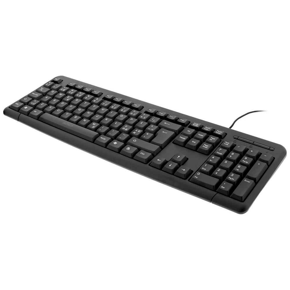 Deltaco Wired Tastatur m. Nordisk Layout - Sort