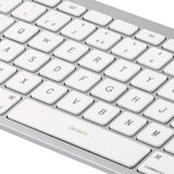 Deltaco Lightning Keyboard til iPad m. Nordisk Layout - Hvid / Sølv