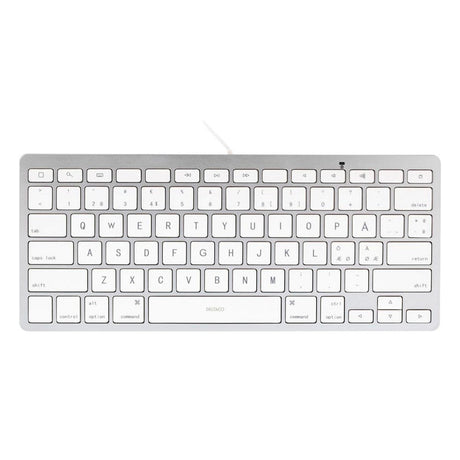 Deltaco Lightning Keyboard til iPad m. Nordisk Layout - Hvid / Sølv