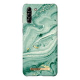 iDeal Of Sweden Samsung Galaxy S21 Fashion Bagside Case Mint Swirl Marble