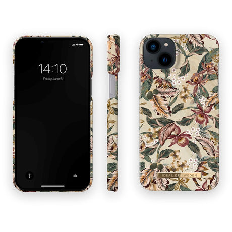 iPhone 14 Plus iDeal Of Sweden Fashion Case - Botanical Forest