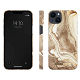 iPhone 14 Plus iDeal Of Sweden Fashion Case - Golden Sand Marble