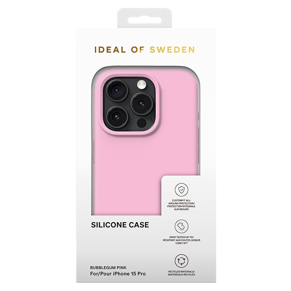 iDeal Of Sweden iPhone 15 Pro Silikone Cover - Bubblegum Pink