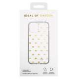 iPhone 12 / 12 Pro iDeal Of Sweden Clear Case - Golden Hearts