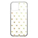 iPhone 12 / 12 Pro iDeal Of Sweden Clear Case - Golden Hearts