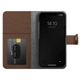 iDeal Of Sweden iPhone 14 / 13 Magnet Wallet+ Flip Cover - Brun