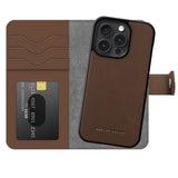 iDeal Of Sweden iPhone 15 Pro Magnet Wallet+ Flip Cover - Brun