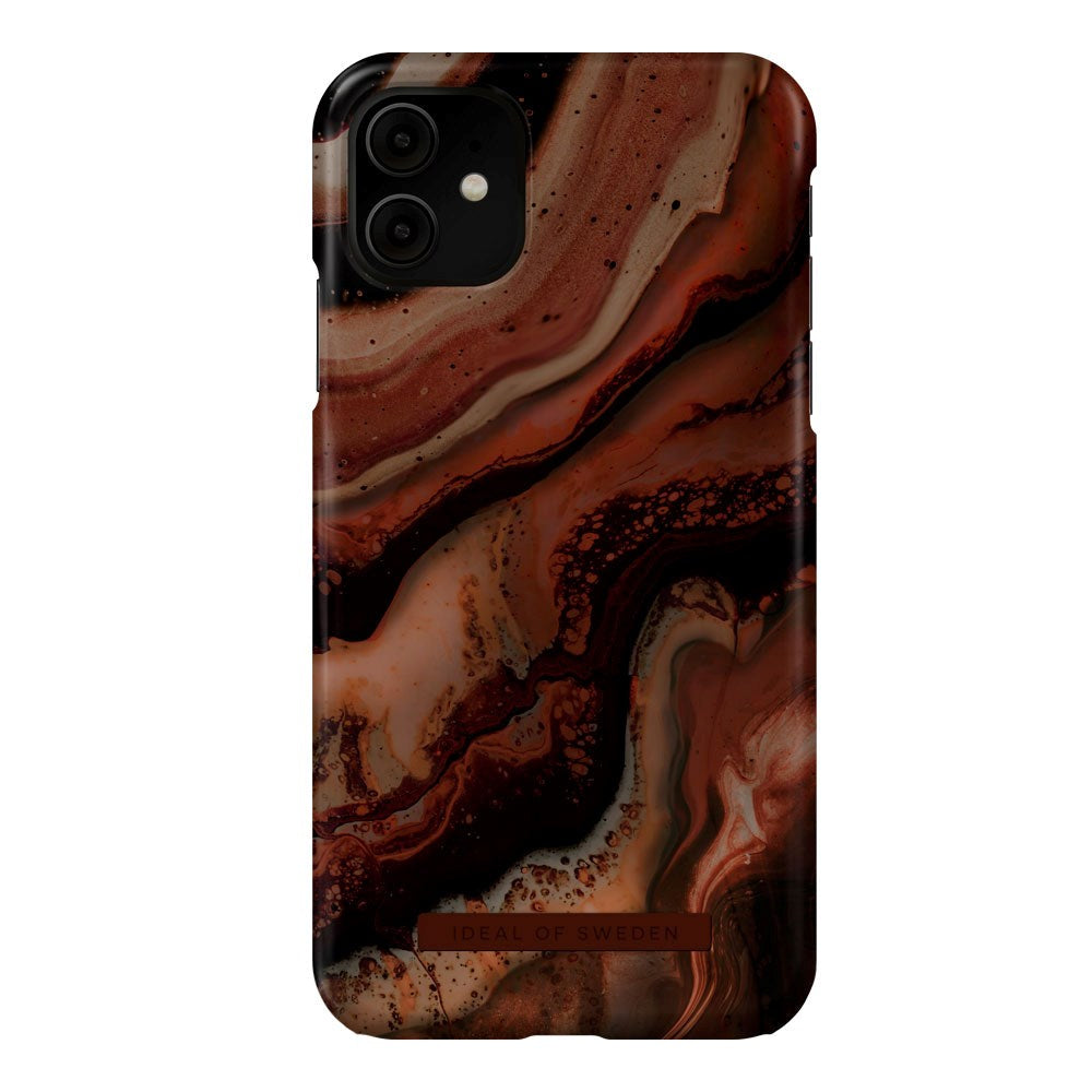 iPhone 11 iDeal Of Sweden Fashion Case - Dark Amber Marble