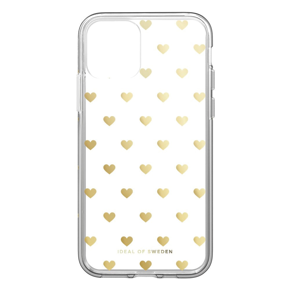 iPhone 11 iDeal Of Sweden Clear Case - Golden Hearts