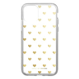 iPhone 11 iDeal Of Sweden Clear Case - Golden Hearts