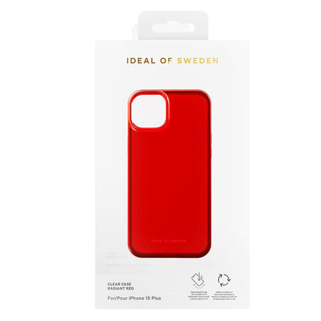 iPhone 15 Plus iDeal Of Sweden Clear Case - Radiant Red