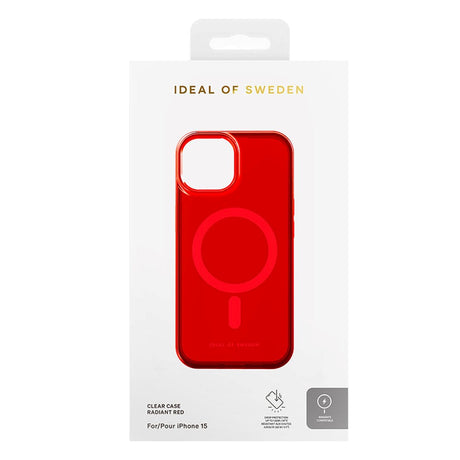 iPhone 15 Pro Max iDeal Of Sweden Clear Case - MagSafe Kompatibel - Radiant Red