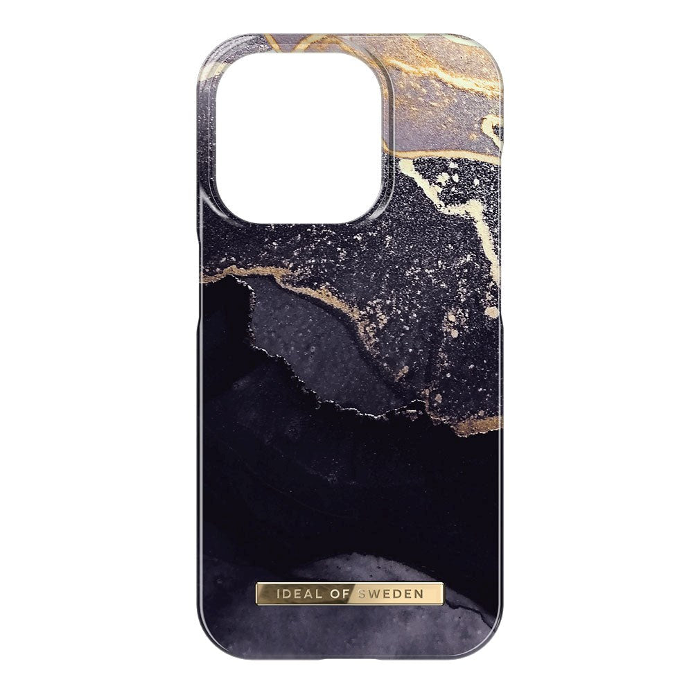 iPhone 15 Pro iDeal Of Sweden Fashion Case - MagSafe Kompatibel - Golden Twilight Marble