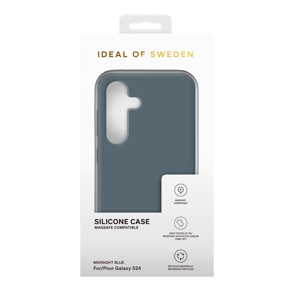 Samsung Galaxy S24 / S25 iDeal Of Sweden Silicone Case - MagSafe Kompatibel - Midnight Blue - (DEMO)