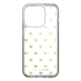 iPhone 15 Pro iDeal Of Sweden Clear Case - Golden Hearts