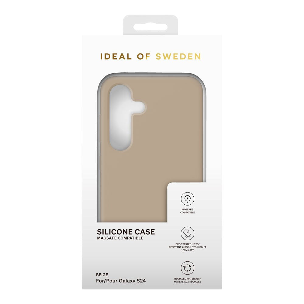 Samsung Galaxy S24 iDeal Of Sweden Silicone Case - MagSafe Kompatibel - Beige