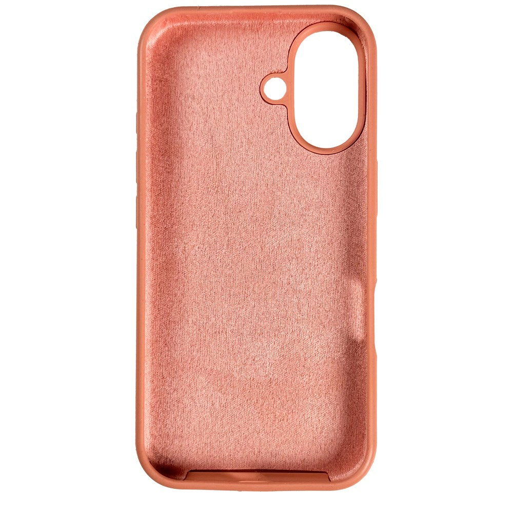 Nudient iPhone 16 Base Silicone Cover - Peach Orange