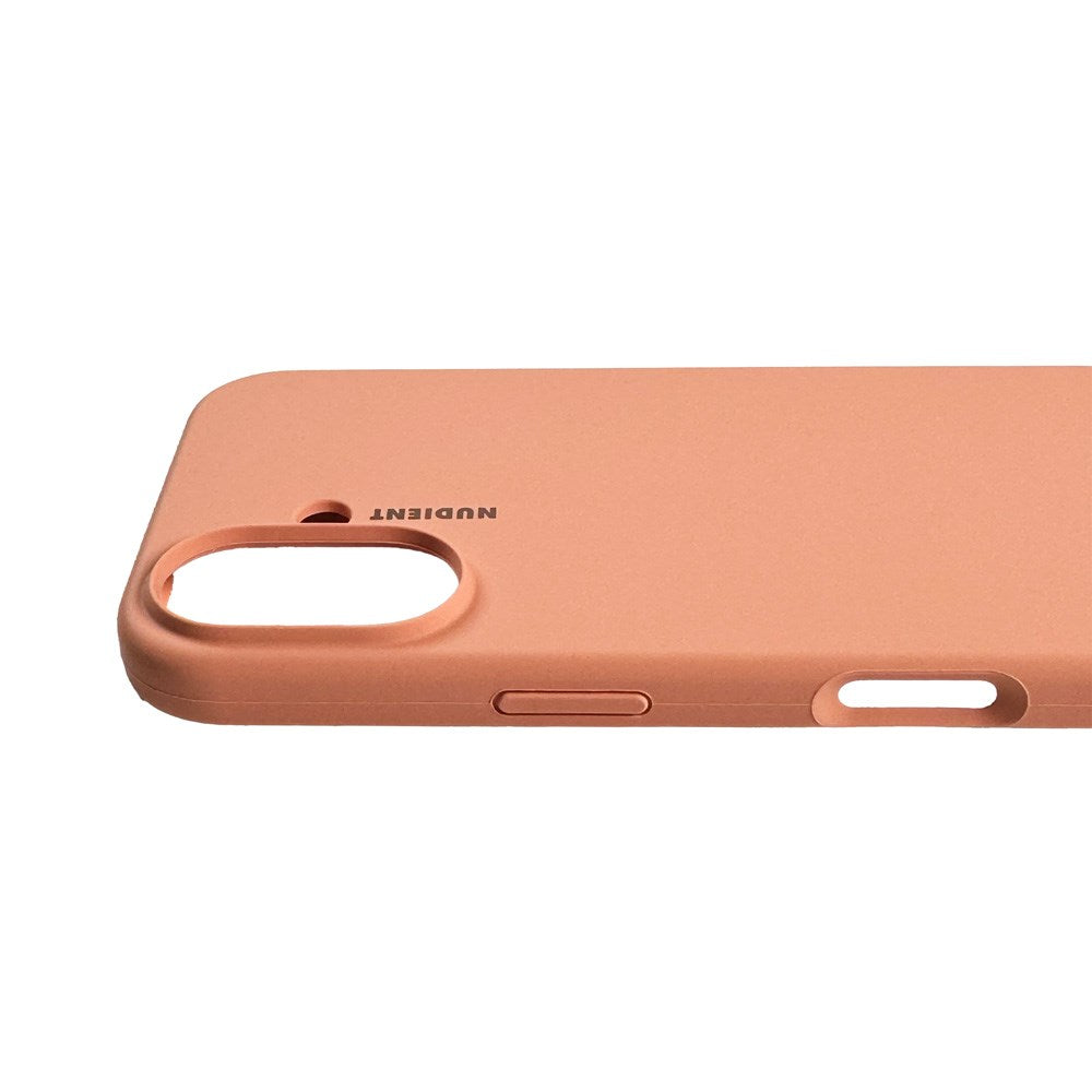 Nudient iPhone 16 Base Silicone Cover - Peach Orange