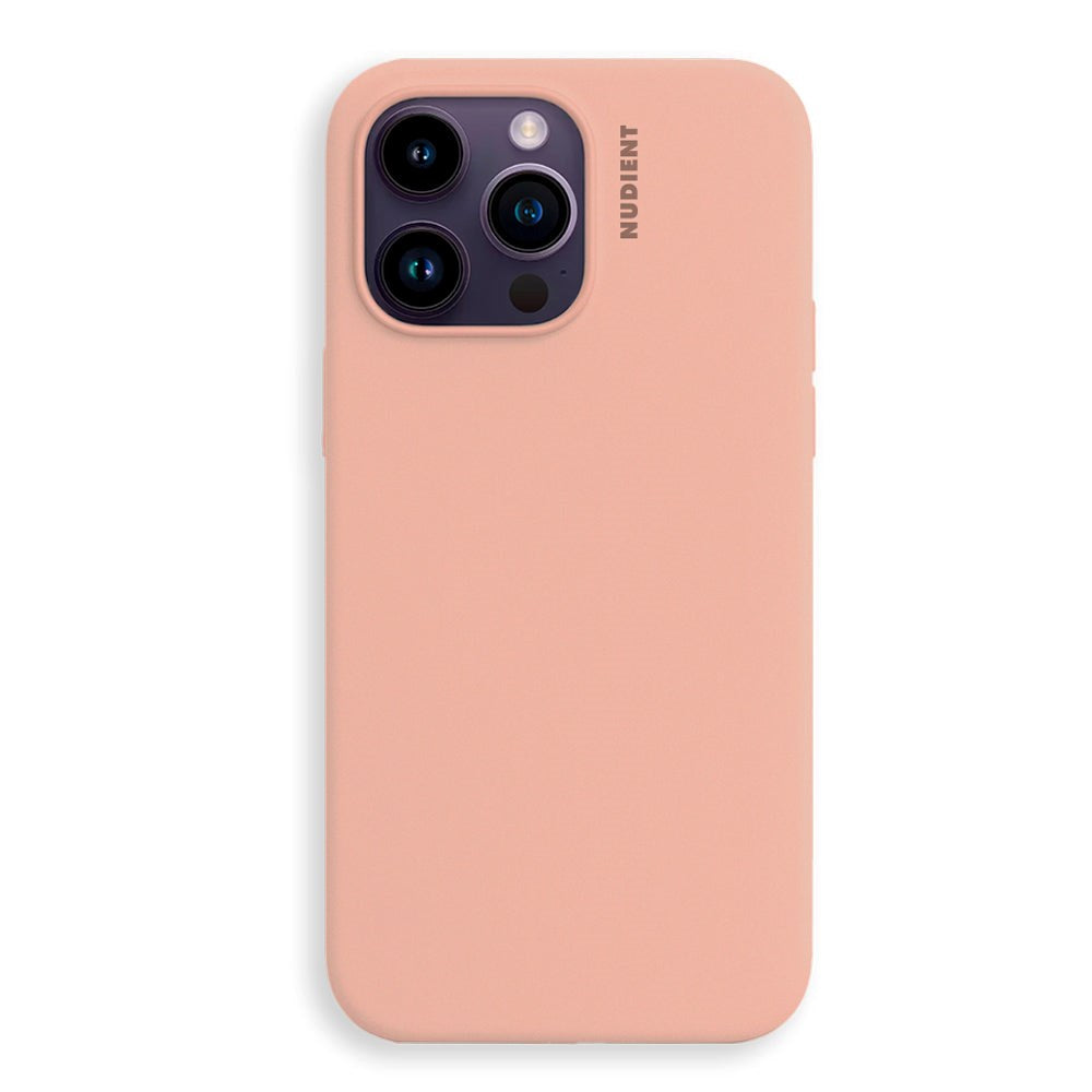 Nudient iPhone 14 Pro Base Silicone Cover - Peach Orange