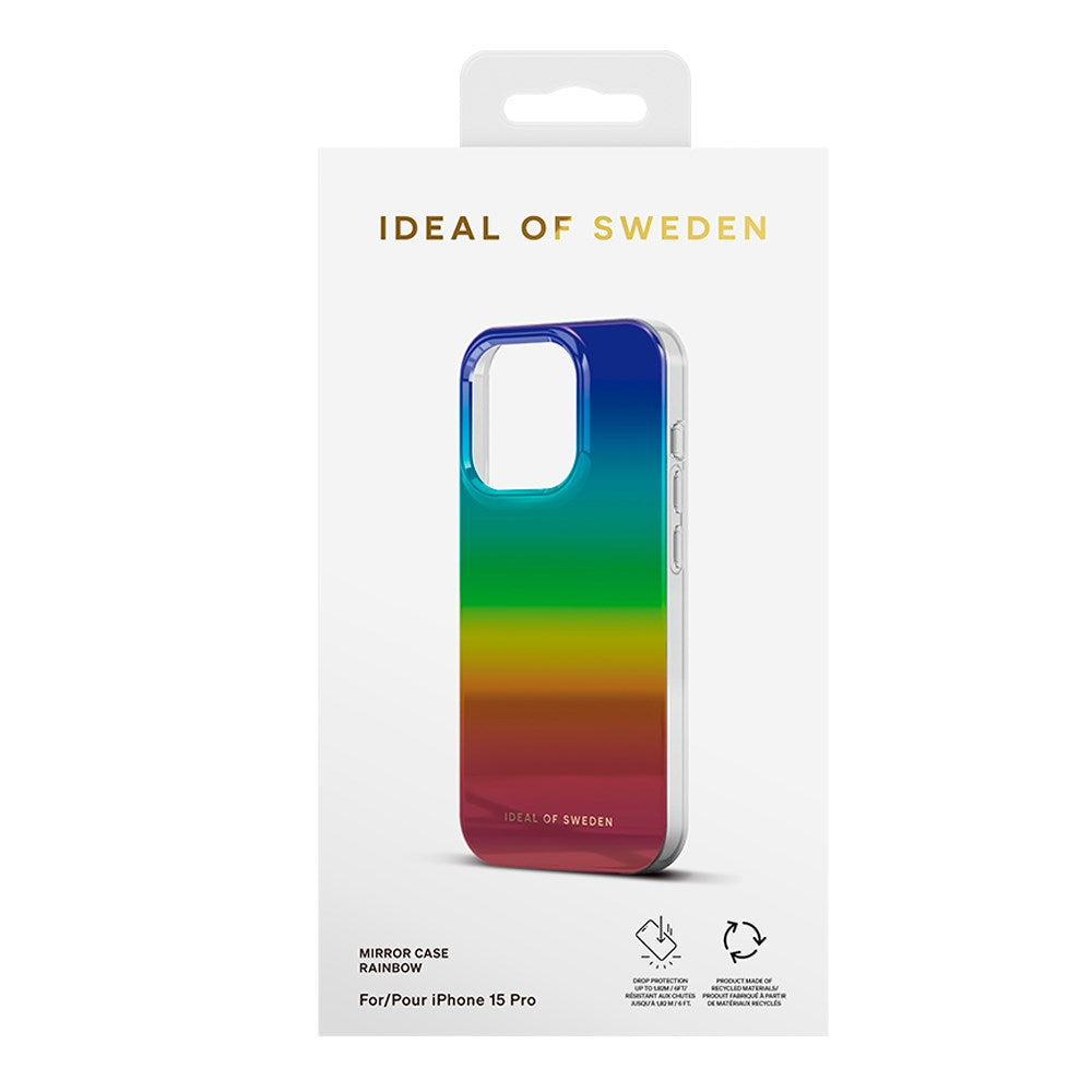 iPhone 15 Pro iDeal Of Sweden Mirror Case - Rainbow