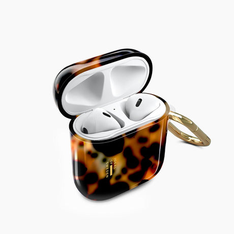 iDeal of Sweden AirPods (1. & 2. Gen.) Clear Case m. Karabinhage - Tortoise