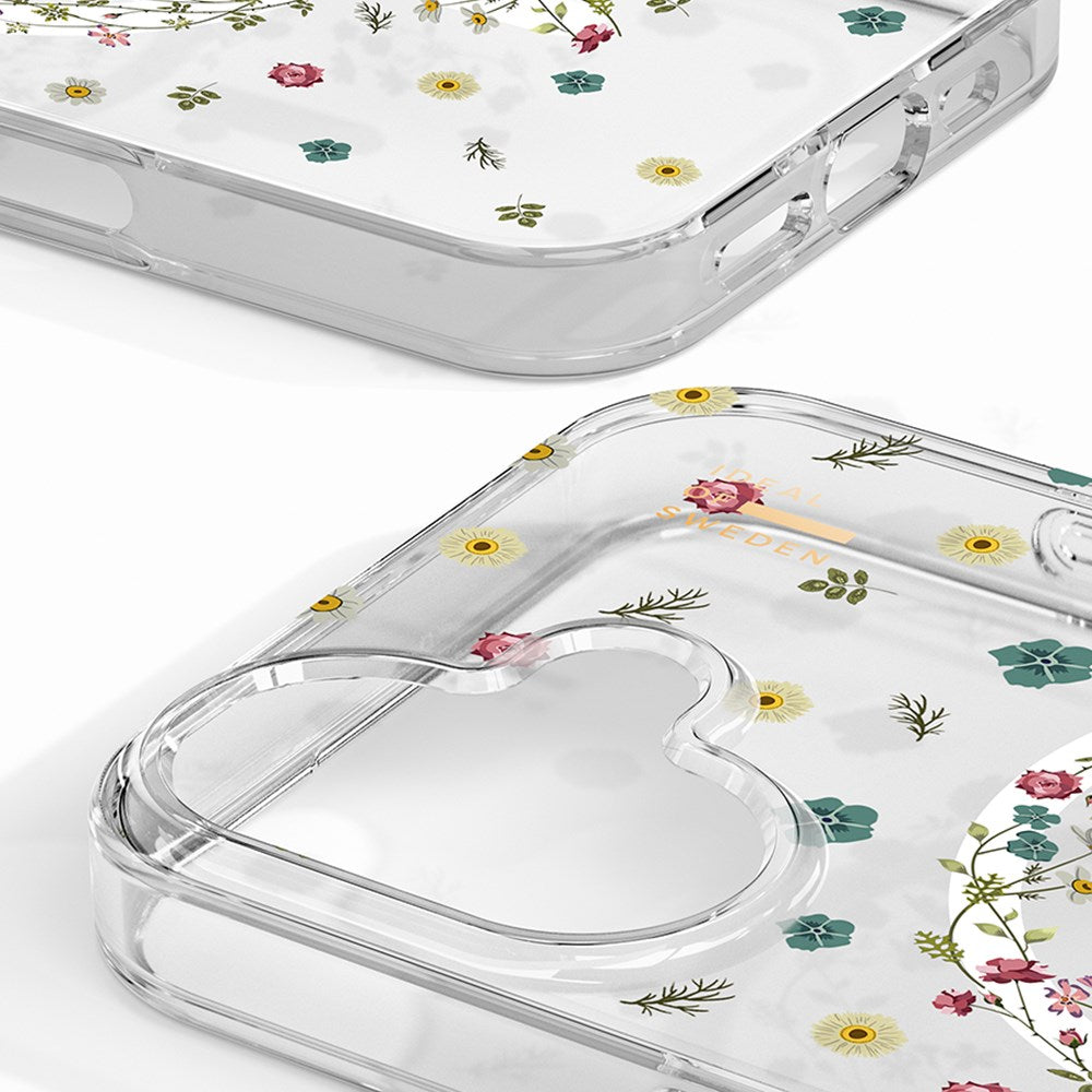 iPhone 16 iDeal Of Sweden Clear Case - MagSafe Kompatibel - Petite Floral