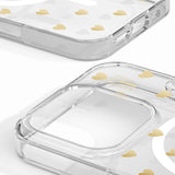 iPhone 16 Pro iDeal Of Sweden Clear Case - MagSafe Kompatibel - Golden Hearts