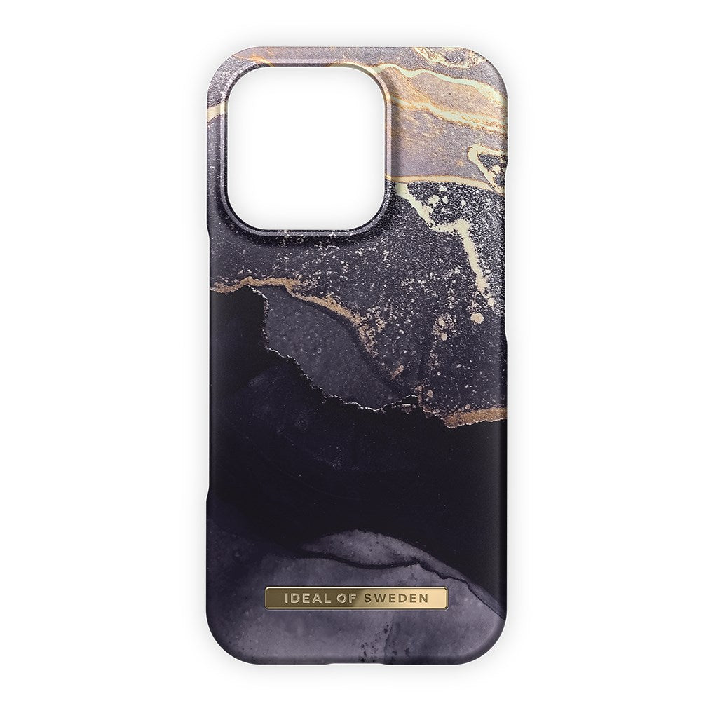 iPhone 16 Pro iDeal Of Sweden Fashion Case - MagSafe Kompatibel - Golden Twilight Marble