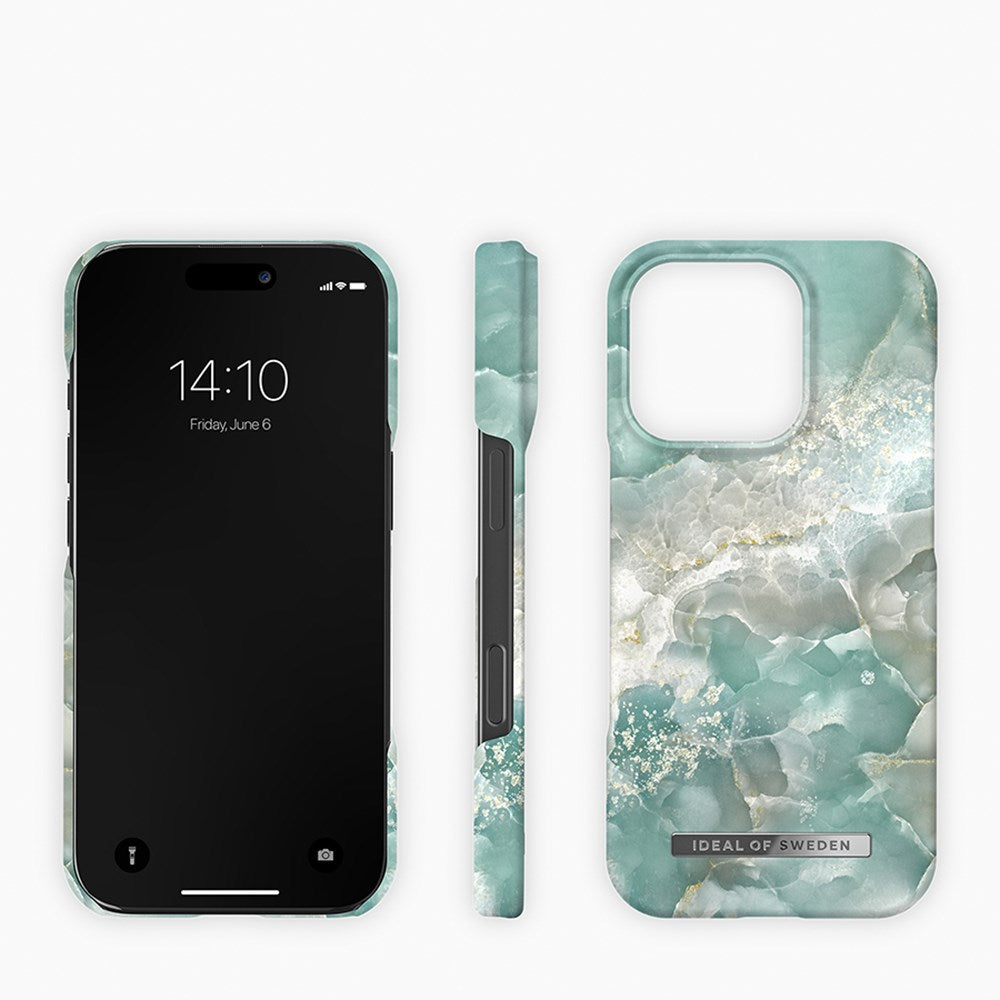 iPhone 16 Pro iDeal Of Sweden Fashion Case - MagSafe Kompatibel - Azura Marble