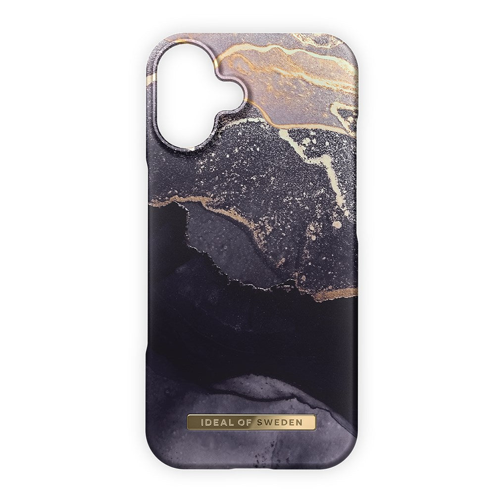 iPhone 16 Plus iDeal Of Sweden Fashion Case - MagSafe Kompatibel - Golden Twilight Marble