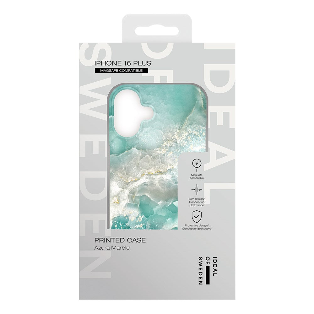 iPhone 16 Plus iDeal Of Sweden Fashion Case - MagSafe Kompatibel - Azura Marble