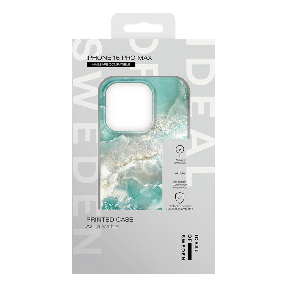 iPhone 16 Pro Max iDeal Of Sweden Fashion Case - MagSafe Kompatibel - Azura Marble