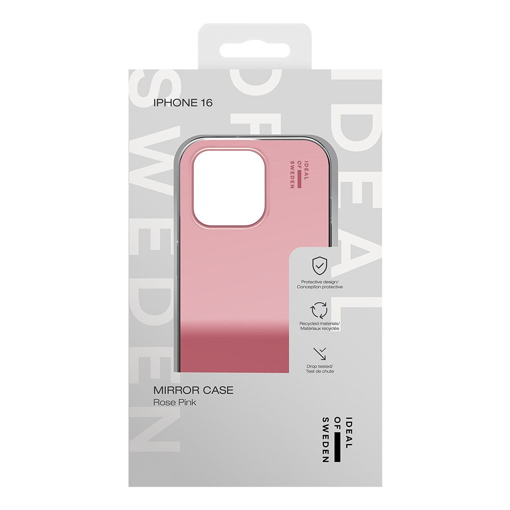 iPhone 16 iDeal Of Sweden Mirror Case - Mirror Rose Pink