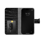 iDeal Of Sweden iPhone 16 Magnet Wallet+ Flip Cover - Croco