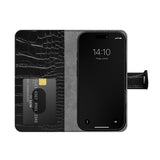 iDeal Of Sweden iPhone 16 Pro Magnet Wallet+ Flip Cover - Croco