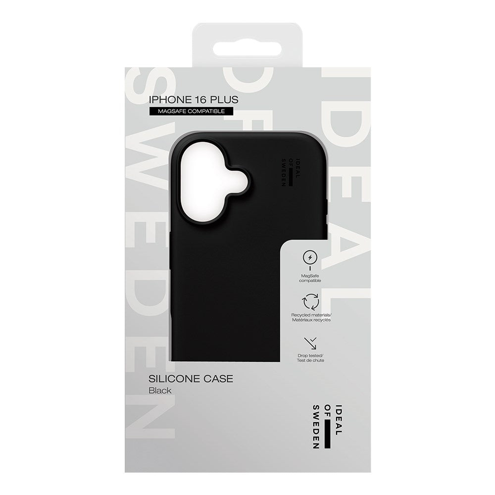 iPhone 16 Plus iDeal Of Sweden Silicone Case - MagSafe Kompatibel - Black