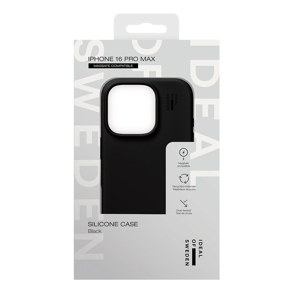 iPhone 16 Pro Max iDeal Of Sweden Silicone Case - MagSafe Kompatibel - Black