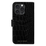 iDeal Of Sweden iPhone 16 Pro Magnet Wallet+ Flip Cover - Black Croco