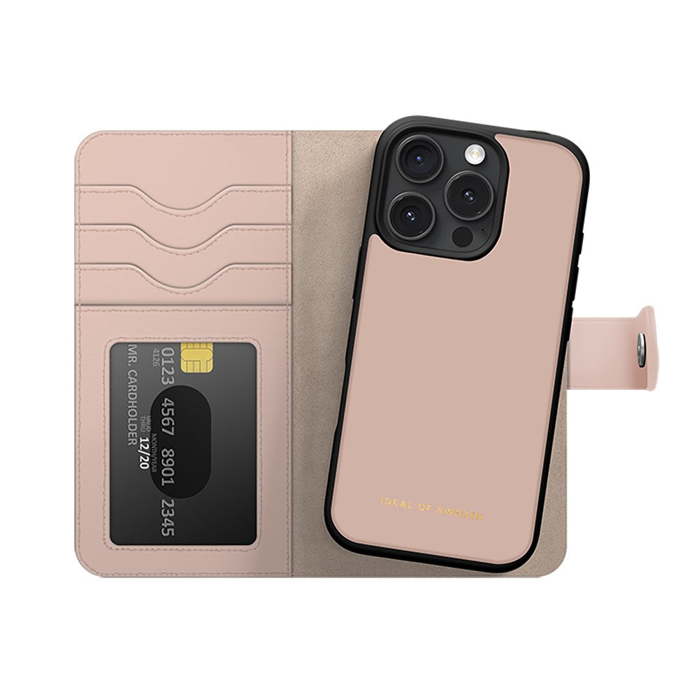 iDeal Of Sweden iPhone 16 Pro Magnet Wallet+ Flip Cover - Pink