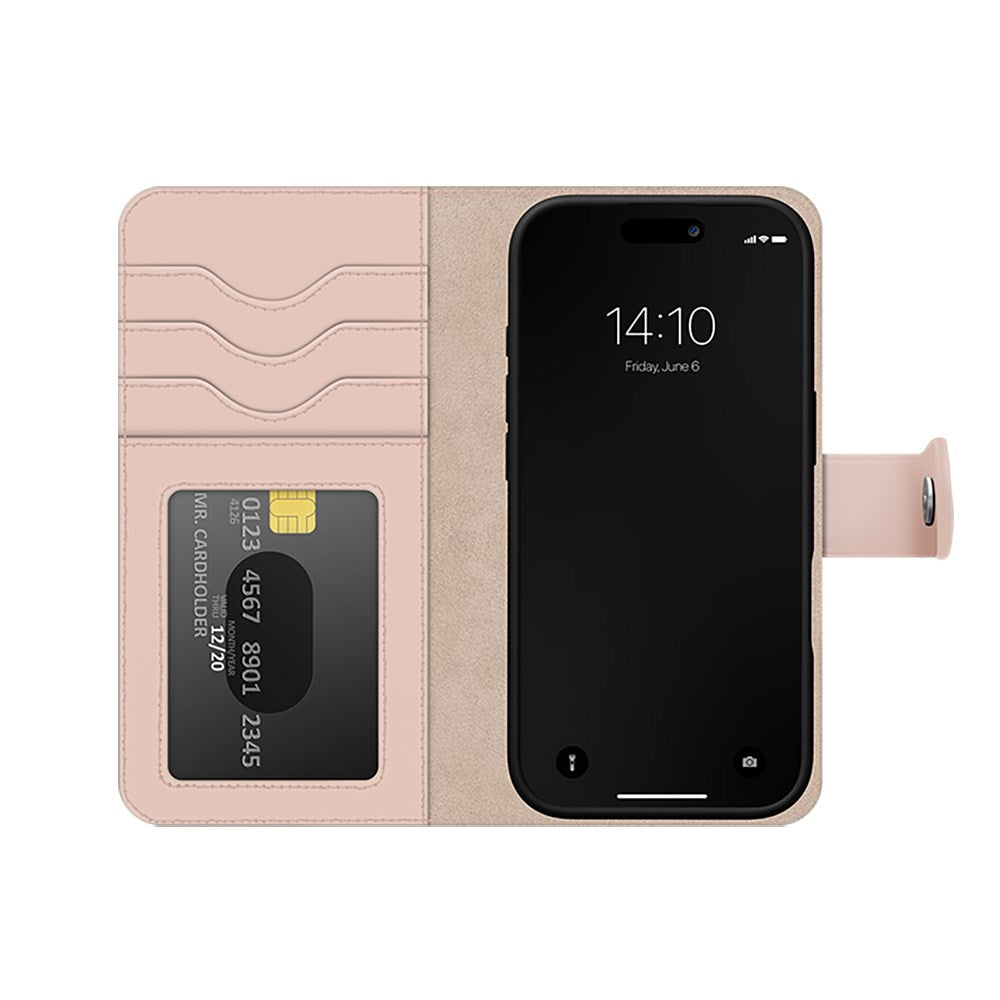 iDeal Of Sweden iPhone 16 Plus Magnet Wallet+ Flip Cover - Pink