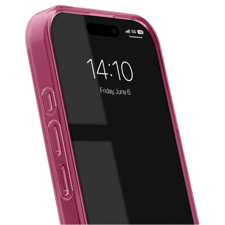 iPhone 16 iDeal Of Sweden Clear Cover - MagSafe Kompatibel - Cherry Crush