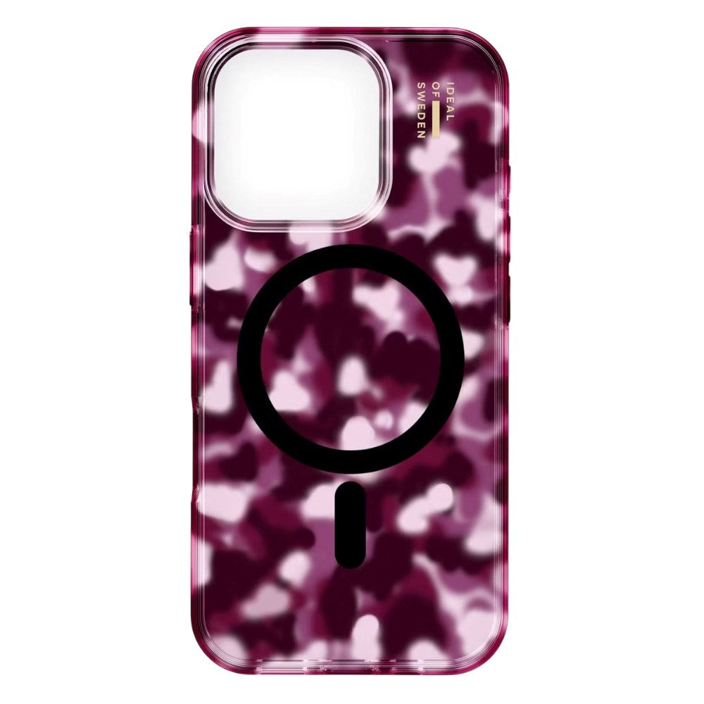 iPhone 16 Pro iDeal Of Sweden Clear Cover - MagSafe Kompatibel - Cherry Crush