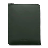 Woolnut Coated PU Læder Sleeve m. Lynlås Til iPad / Tablet (280 x 215mm) - Grøn