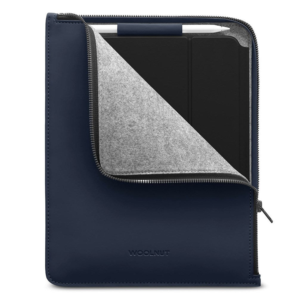 Woolnut PU Læder Folio Sleeve Til iPad / Tablet (295 x 230mm) - Blå